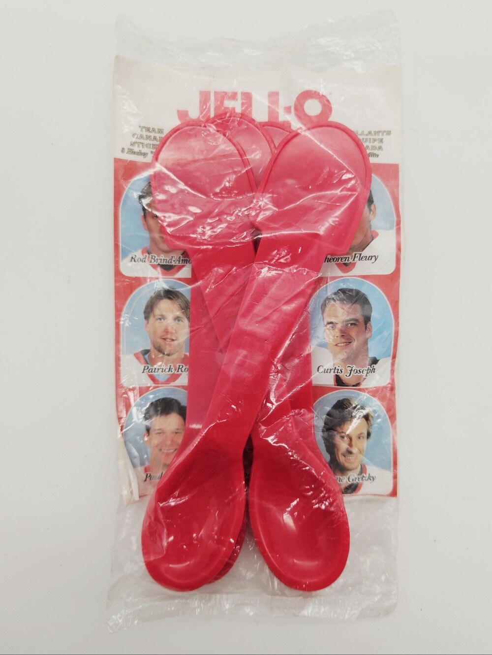VINTAGE | Jello Team Canada Wayne Gretzky Patrick Roy spoons
